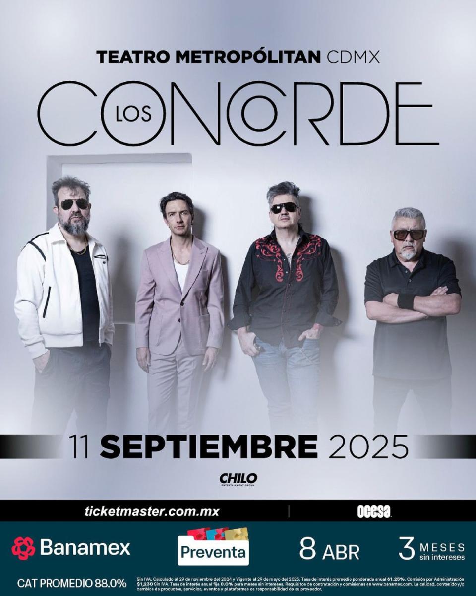 El próximo 11 de septiembre se presentarán en el Teatro Metropolitan / Especial